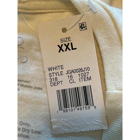 NWT Juan Gabriel Women's White Short Sleeve T Shirt Size XXL - Picture 3 of 5
